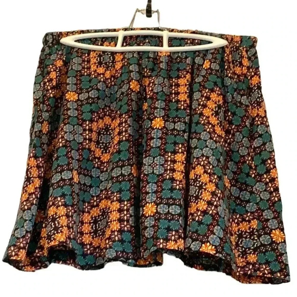 Top Shop colourful summer  flared skirt size 10. - Picture 1 of 8